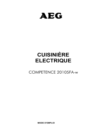 AEG 20105FA-W Manuel utilisateur | Fixfr