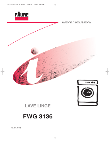 Faure FWG3136 Manuel utilisateur | Fixfr