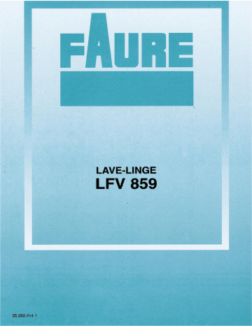 Faure LFV859 Manuel utilisateur | Fixfr