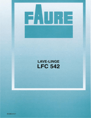 Faure LFC542 Manuel utilisateur | Fixfr