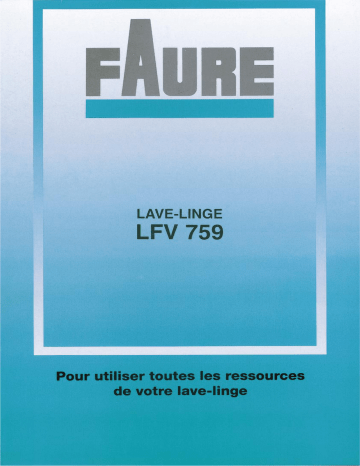 Faure LFV759 Manuel utilisateur | Fixfr
