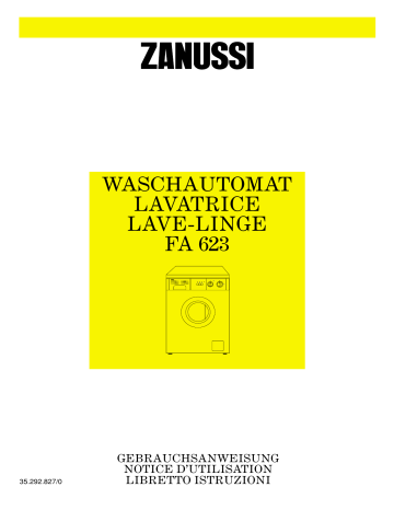 Zanussi FA623 Manuel utilisateur | Fixfr