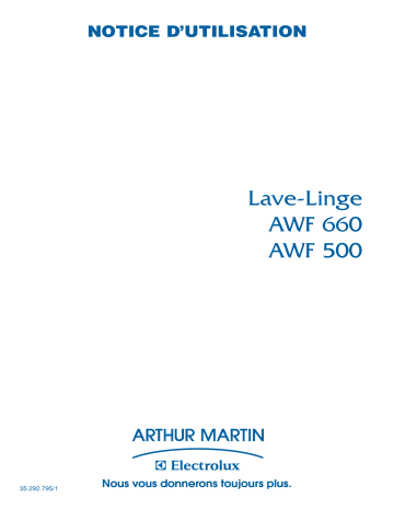 AWF500 | ARTHUR MARTIN ELECTROLUX AWF660 Manuel utilisateur | Fixfr