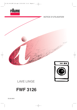 Faure FWF3126 Manuel utilisateur