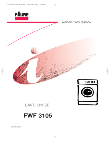 Faure FWF3105 Manuel utilisateur | Fixfr
