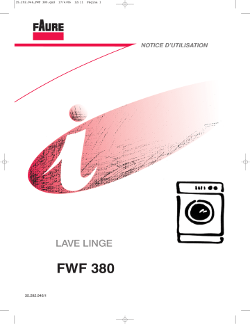 Faure FWF380 Manuel utilisateur | Fixfr