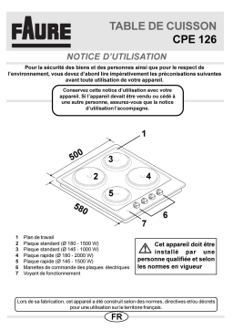 Faure CPE126W Manuel utilisateur