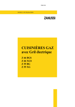 Zanussi Z66BGS Manuel utilisateur