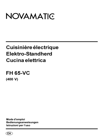 Novamatic FH65-VC/400 Manuel utilisateur | Fixfr