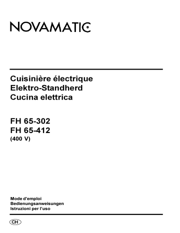 FH65-412 | Novamatic FH65-302 Manuel utilisateur | Fixfr