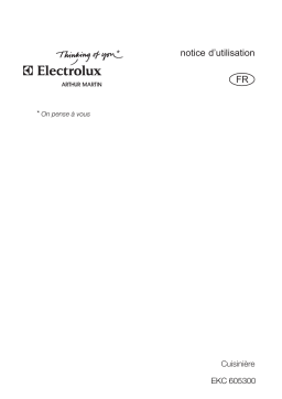 ARTHUR MARTIN ELECTROLUX EKC605300W Manuel utilisateur