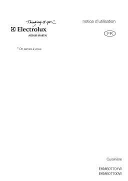 ARTHUR MARTIN ELECTROLUX EKM607700W Manuel utilisateur