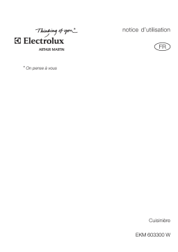 ARTHUR MARTIN ELECTROLUX EKM603300W Manuel utilisateur