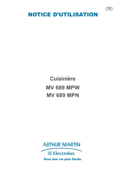 ARTHUR MARTIN ELECTROLUX MV689MPW1 Manuel utilisateur