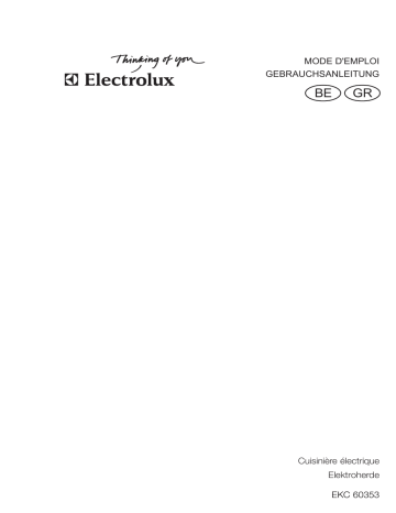 Electrolux EKC60353X Manuel utilisateur | Fixfr