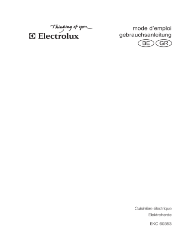 Electrolux EKC60353X Manuel utilisateur | Fixfr