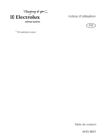 ARTHUR MARTIN ELECTROLUX AHG9601X Manuel utilisateur | Fixfr