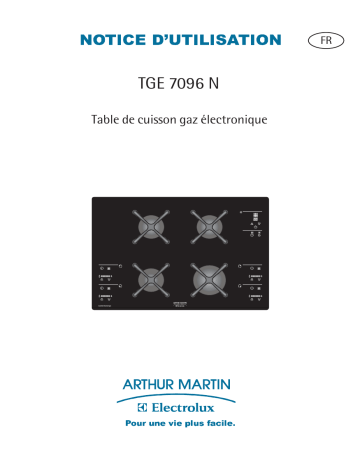 ARTHUR MARTIN ELECTROLUX TGE7096N Manuel utilisateur | Fixfr