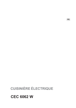 Faure CEC6062W Manuel utilisateur