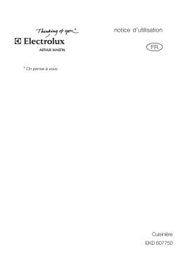 ARTHUR MARTIN ELECTROLUX EKD607750W Manuel utilisateur