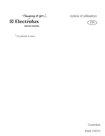 ARTHUR MARTIN ELECTROLUX EKM70570X Manuel utilisateur | Fixfr