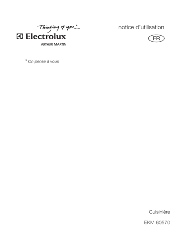 ARTHUR MARTIN ELECTROLUX EKM60570X Manuel utilisateur | Fixfr