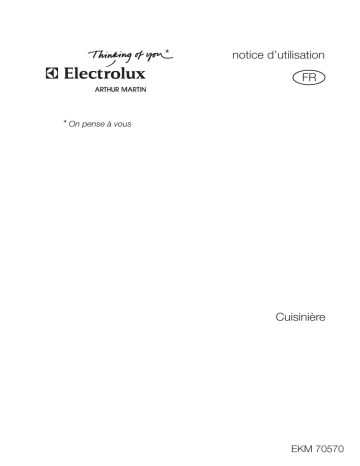 ARTHUR MARTIN ELECTROLUX EKM70570X Manuel utilisateur | Fixfr