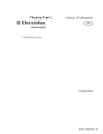 EKC605300S | ARTHUR MARTIN ELECTROLUX EKC605301S Manuel utilisateur | Fixfr