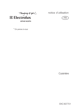 ARTHUR MARTIN ELECTROLUX EKC607701W Manuel utilisateur