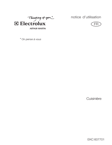 ARTHUR MARTIN ELECTROLUX EKC607701W Manuel utilisateur | Fixfr