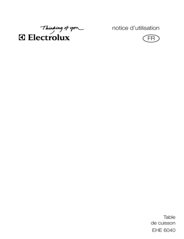 Electrolux EHE6040W Manuel utilisateur | Fixfr