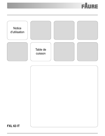 FXL63ITW | FXL63ITN | FXL63ITX | Faure FXL63ITT Manuel utilisateur | Fixfr