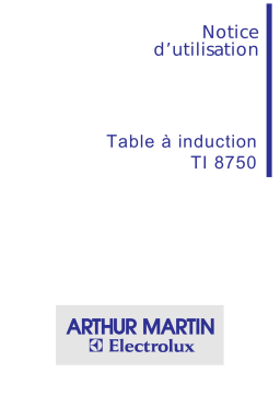 ARTHUR MARTIN ELECTROLUX TI8750N Manuel utilisateur