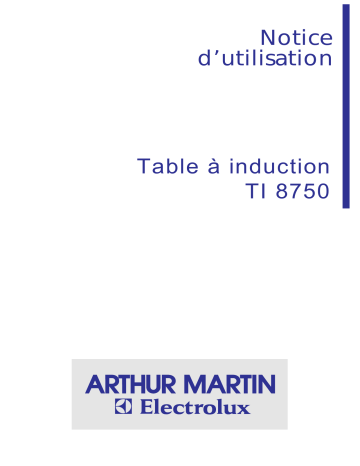 ARTHUR MARTIN ELECTROLUX TI8750N Manuel utilisateur | Fixfr
