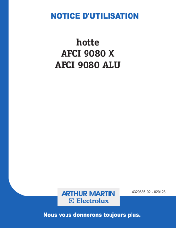 AFCI9080X | ARTHUR MARTIN ELECTROLUX AFCI9080ALU Manuel utilisateur | Fixfr