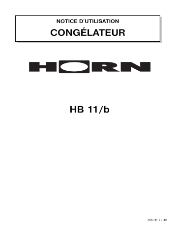 Horn HB11 Manuel utilisateur | Fixfr