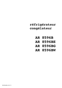 ARTHUR MARTIN ELECTROLUX AR8596BE Manuel utilisateur