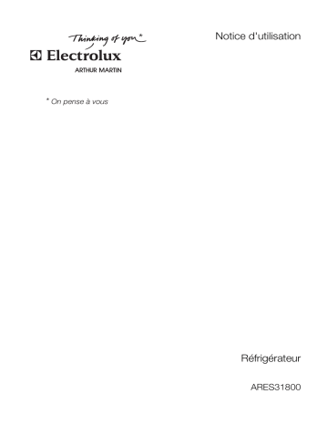 ARTHUR MARTIN ELECTROLUX ARES31800X Manuel utilisateur | Fixfr