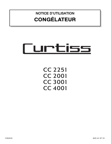 CC4001 | Curtiss CC3001 Manuel utilisateur | Fixfr