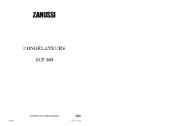 Zanussi ZCF389 Manuel utilisateur