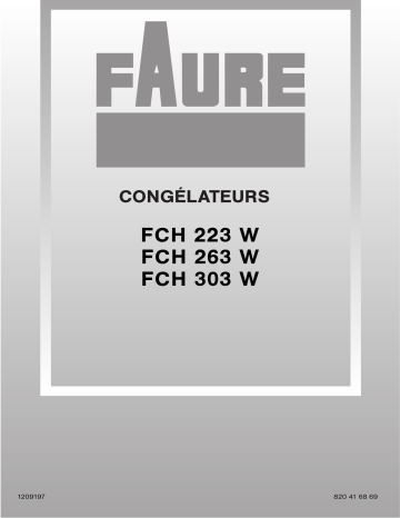 FCH223W | Faure FCH263W Manuel utilisateur | Fixfr