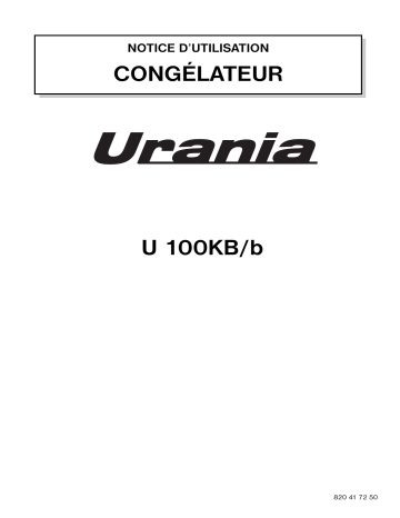 Urania U100KB/B Manuel utilisateur | Fixfr