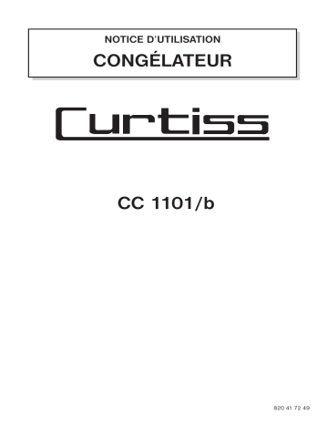Curtiss CC1101/B Manuel utilisateur | Fixfr