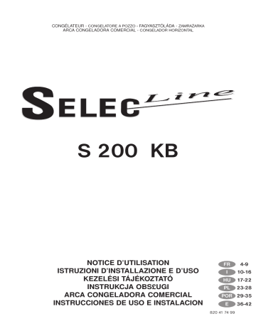Selecline S200KB Manuel utilisateur | Fixfr