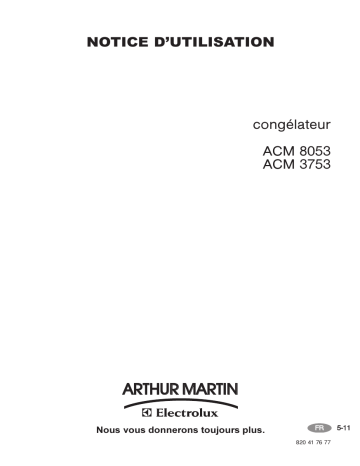 ARTHUR MARTIN ELECTROLUX ACM8053 Manuel utilisateur | Fixfr