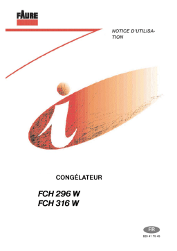 Faure FCH316W Manuel utilisateur