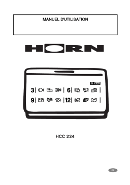 Horn HCC224 Manuel utilisateur