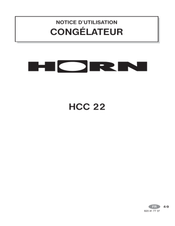 Horn HCC22 Manuel utilisateur | Fixfr
