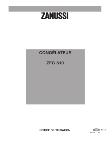 Zanussi ZFC510 Manuel utilisateur | Fixfr