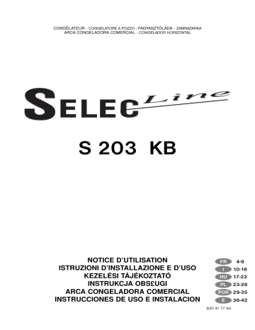 Selecline S203KB Manuel utilisateur | Fixfr